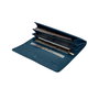 Zoozie Bags Angel Cartera de Mujer Piel Auténtica Azul Petróleo Elegante y Duradera 20cm